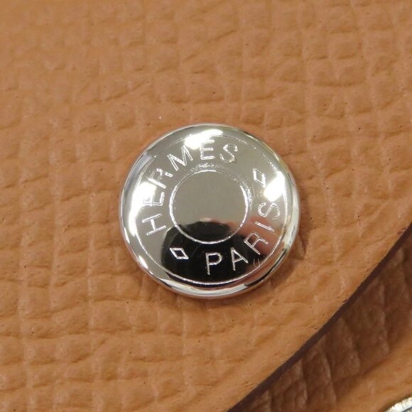 HERMES Calvi Duo Verso Epsom Gold/Vert fizz - Picture 5 of 11